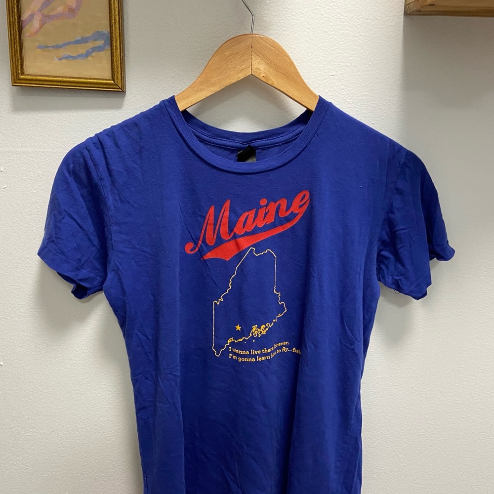 Vintage Style Maine “I wanna love there forever” T
